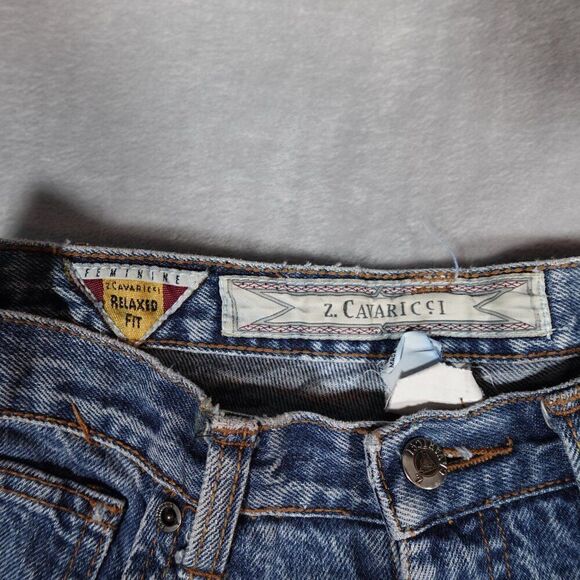 Vintage Z Cavaricci Denim Jeans Womens 32 (Fits 31x28) Relaxed Tapered Fit USA - Picture 3 of 12